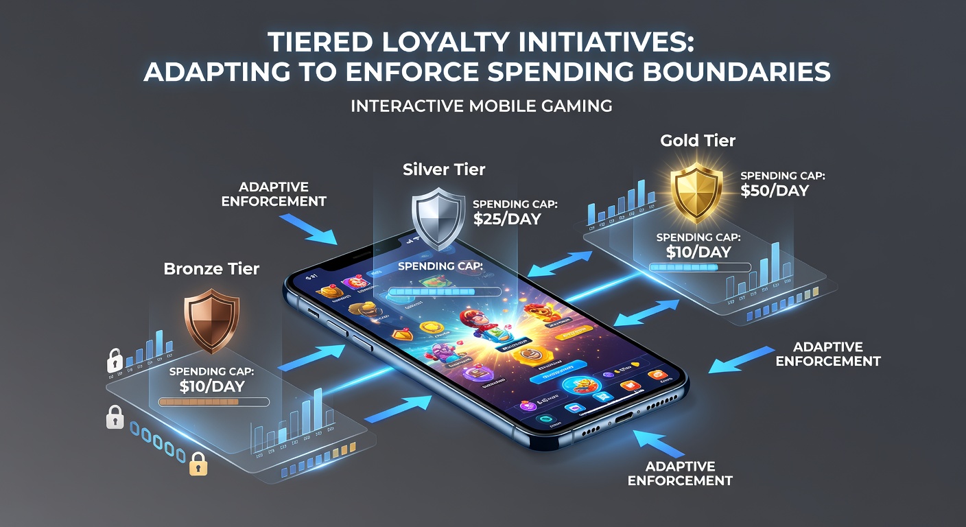 Illustration of adaptive loyalty tiers in a betting app with boundary enforcement features and transaction logs