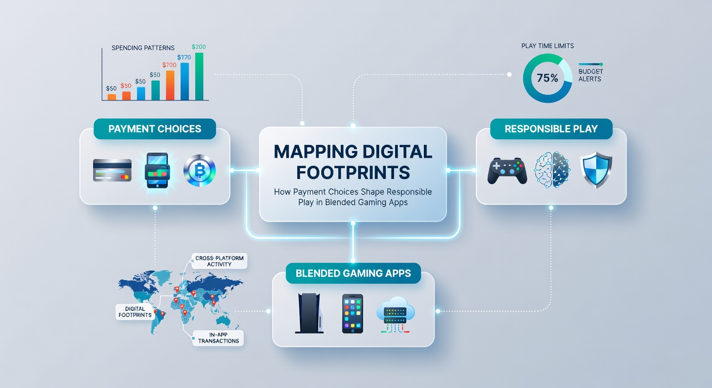 Analytics dashboard illustrating digital footprint mapping for responsible play features